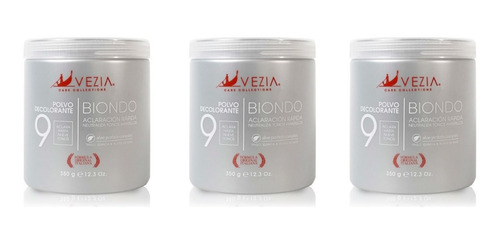 Kit De 3 Piezas - Polvo Decolorante Biondo Vezia® 350gr