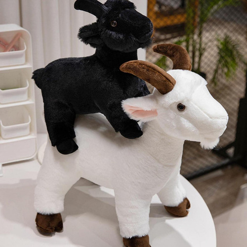 Peluche De Animal De Peluche, Muñeco De Peluche Negro Y M