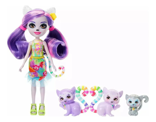 Set Muñecas Enchantimals Lorinda Lemur
