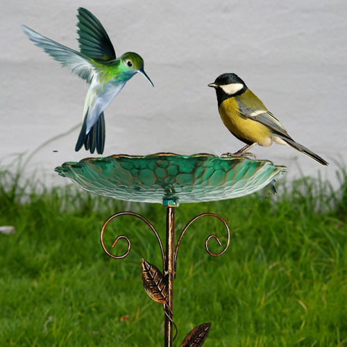 Baño Para Pájaros Para Exterior, Comedero Para Colibríes