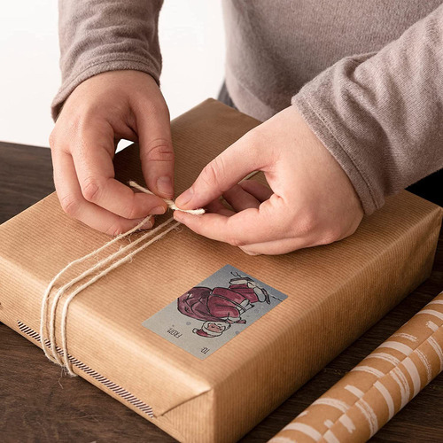 Bx Etiquetas De Regalo De Feliz Navidad, 250 Unidades De 2