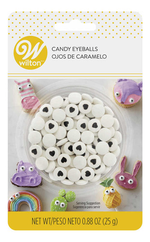 Ojos Comestibles Candy Eyes Corazón Wilton