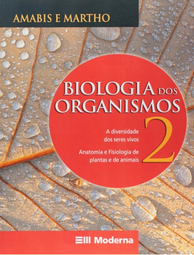 Biologia Dos Organismos Volume 2 Amabis E Martho Editora Moderna em Português