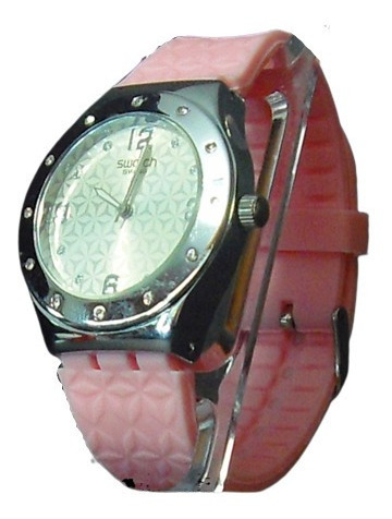 Reloj Casual De Dama Con Detalles De Flores Sw/crom/pink