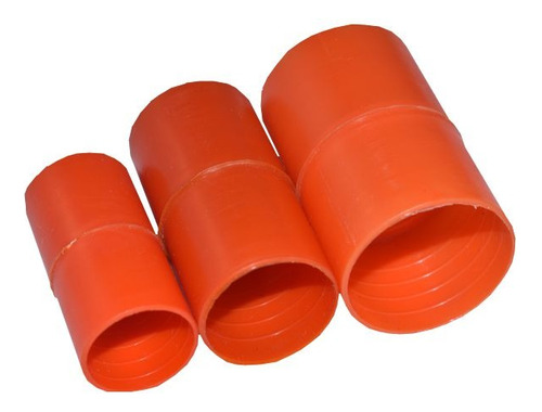 Pack X 25 Cuplas Para Corrugado Naranja De 20mm 