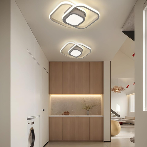 Sonheo Lámparas De Techo Led Colgante Modernas Decorativa Sala Baño Y Interiores Incluye Focos Con 3 Modos De Luz blanca cálida neutra 36w blanco