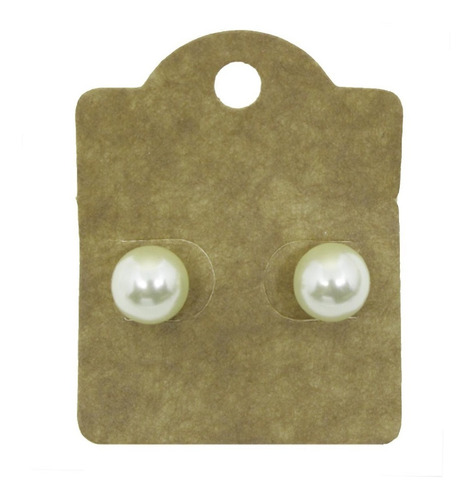 1000 Cartelas Brancas Dupla Face Para Brinco - 5,5 X 4,5 Cm