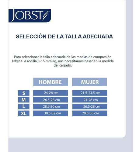 Imagen 3 de 4 de Media De Compresión Jobst Ultrasheer 15-20 Mmhg, Rodilla.