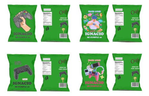 Chip Bag Kit Imprimible Bolsita Recuerdo 15 Años Envioxemail