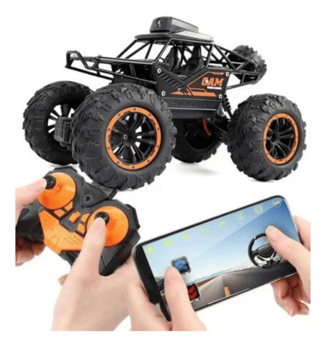 Carro De Controle Remoto Com Câmera Wifi Cam Cross Multikids Cor Preto