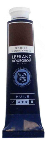 Tinta Óleo Fine Lefranc & Bourgeois 481 Burnt Sienna 40ml