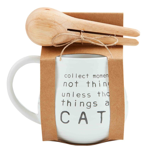 Mud Pie Collect Cat Juego De Cucharas Para Tazas, Taza De 12