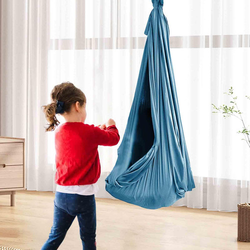 Columpio Para Interiores, Columpio Colgante, Azul Y L
