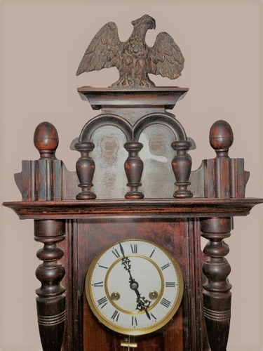 Reloj De Pared A Péndulo - Funcionando - Antiguo Año 1920/30
