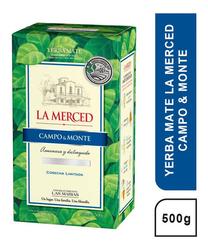 Yerba Mate La Merced Campo Y Monte Origen Controlado X 500gr