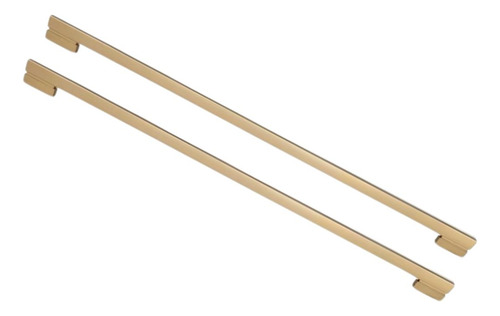 Puxador Para Porta Moma Dourado Fosco Zen Duplo 1500 Mm