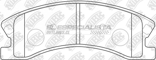 Pastillas De Freno Jeep Grand Cherokee 4.7 2003 Nibk Del