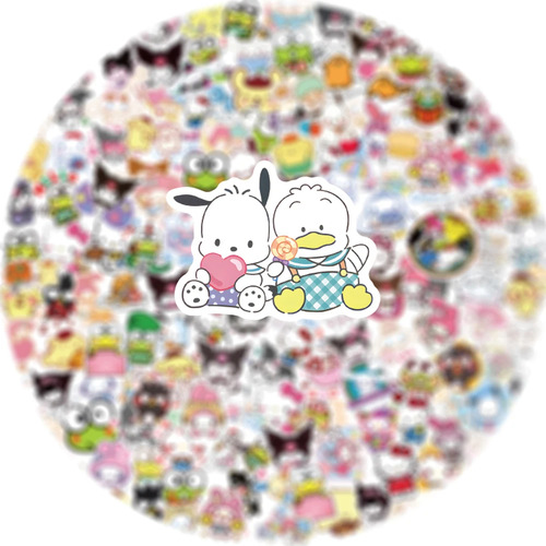 Kuromi Hello Kitty Melody Stickers Calcomanias Estampas 50p