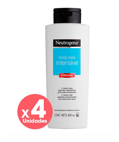 Pack Crema Body Extra Care Neutrogena X4 Unidades