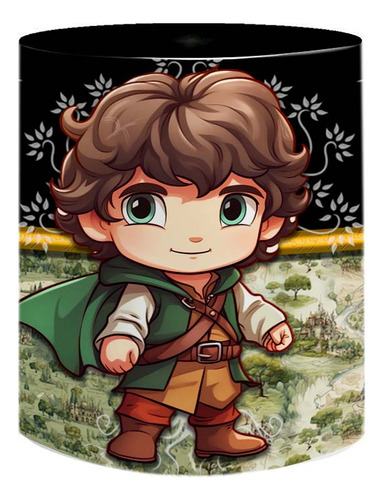 Caneca De Porcelana Coleção Lord Of The Rings Frodo Baggins