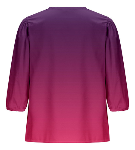 25 Blusa Con Cuello Y Mangas Tipo Farol Para Mujer, Suave,