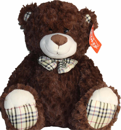 Peluche  Linzy Toys.   Tierno Osito Con Moño 35cm