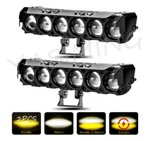 Comprar Par Faros Auxiliares Lupa Led Focos Estrobo 460w Auto Moto