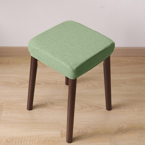 Taburete De Tocador Elástico Funda De Asiento Funda Verde B
