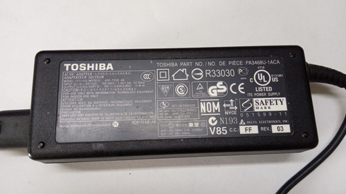 Cargador Portátil Toshiba 19v 3,95a 75w 5.5*2.6mm