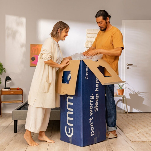 Imagen 2 de 7 de Colchón Emma 1,5 Plazas | Tecnología Alemana | Memory Foam
