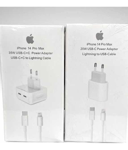 Cargador Usb-c+c 35w Carga Rapida iPhone 14