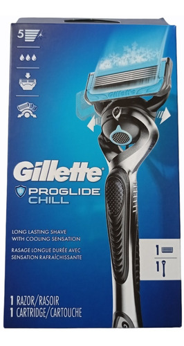 Rastrillo Gillette Proglide Chill Con 5 Navajas Libricado