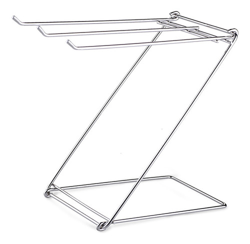 Toallero De Piso Plegable De Acero Inoxidable En Forma De Z