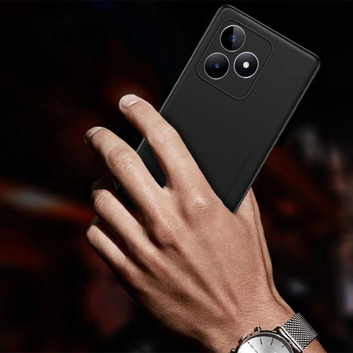 For Realme C51 C53 Note 50 Pu Back Slim Hard Shockproof Case