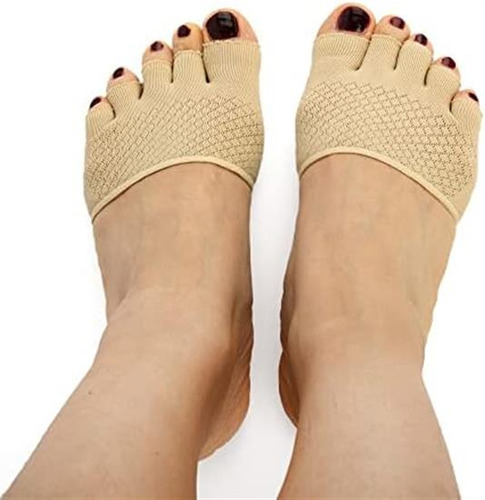 Medias Calcetín Para Mujer Peep Toe Footies Heeless Forefoot