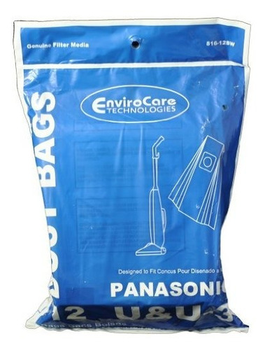Pack De 12 bolsas De Aspirador Vertical Panasonic (tipo U, U