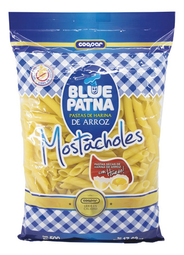 Pasta Mostacholes Blue Patna 500 Grs