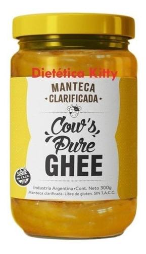 Manteca Clarificada Ghee X 300g Cows Pure Sin Tacc