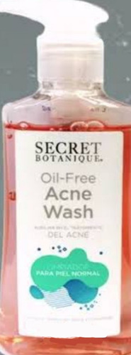Gel Anti Acne Limpiador Secret Botanique Piel Normal 221ml