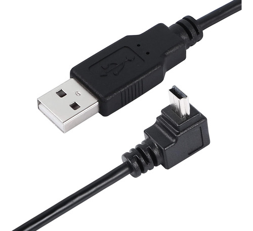 Cable Mini Usb Cerrxian De 9,8 Pies Y 90 Grados, En Angulo,