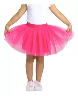 Saia Tule Infantil Menina Curta Tutu Fantasia Bailarina