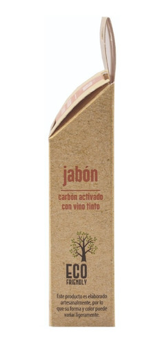 Imagen 5 de 9 de Jabon Artesanal Carbón Activado Y Vino Tinto 100 G Bam Boo!
