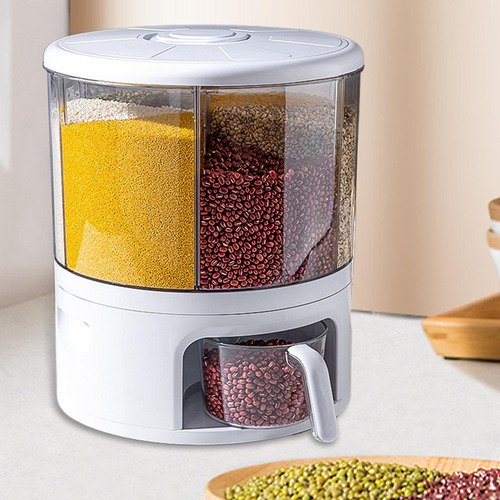 Dispensador De Cereales Envase De Comida Rotación De 360