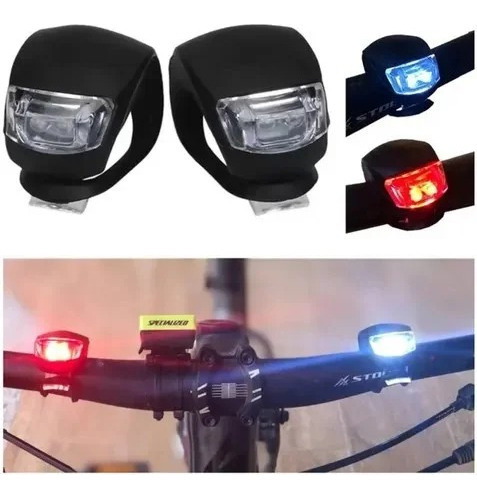 Sinalizador De Bicicleta Ciclismo Duplo Led