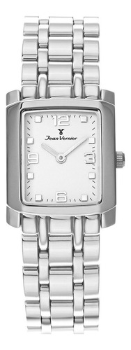 Relógio Feminino Jean Vernier Prateado 24 H C