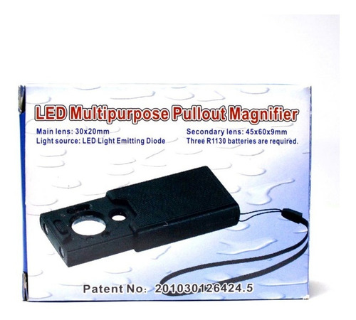 Lupas Agronômica 30x/45x/60 Com Leds - Kit C/5- Ref. 2845