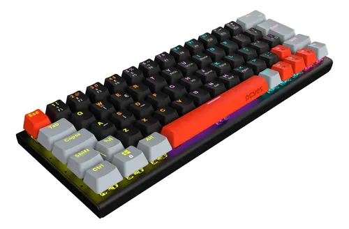 ku✳︎ Teclado Mecanico Gamer Pcyes Kuromori 60% Black Vulcan Switc
