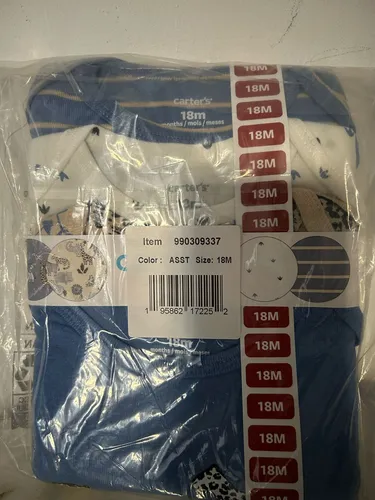 Pañaleros Carters Bebe Niño Bodysuit Set 4 Pz 100% Original Pañaleros Carters Bebe Niño Bodysuit Set 4 Pz 100% Original