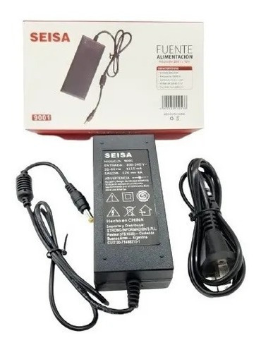 Fuente De Alimentacion 220 V A 12 V 5a Seisa Model: 9001