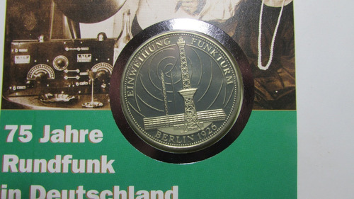 Alemania 1997 Medalla Inauguración Torreradio Berlin 1926  F